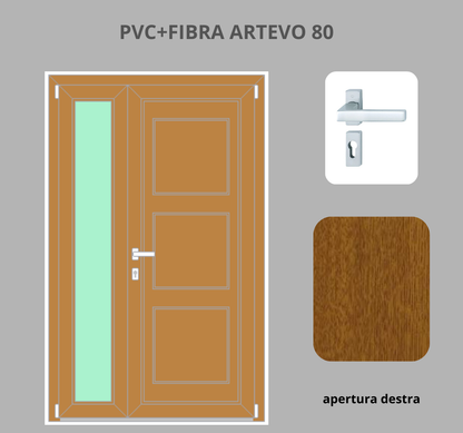 Portoncino PVC + FIBRA 2 ante