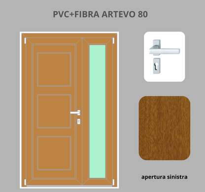Portoncino PVC + FIBRA 2 ante
