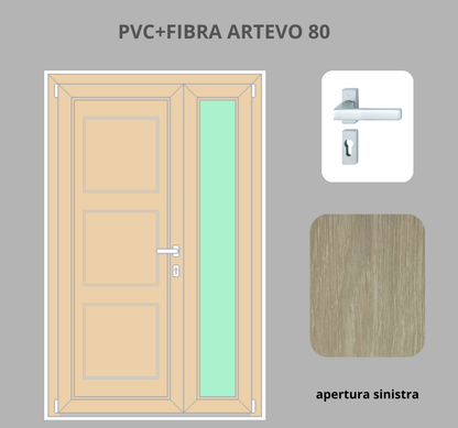 Portoncino PVC + FIBRA 2 ante