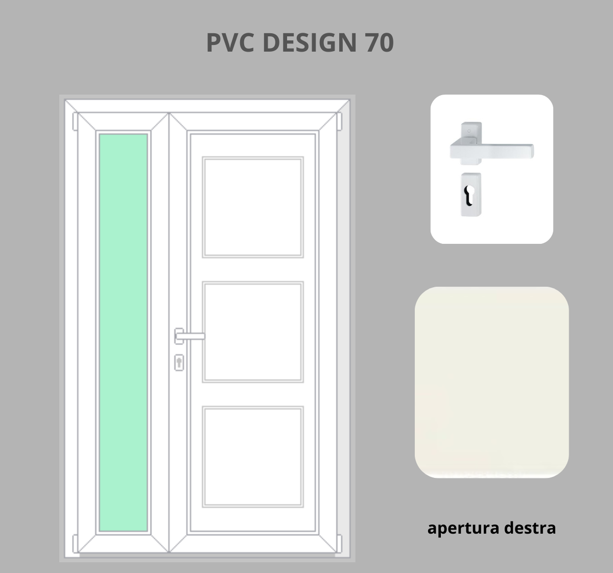 Portoncino PVC 2 ante