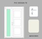 Portoncino PVC 2 ante