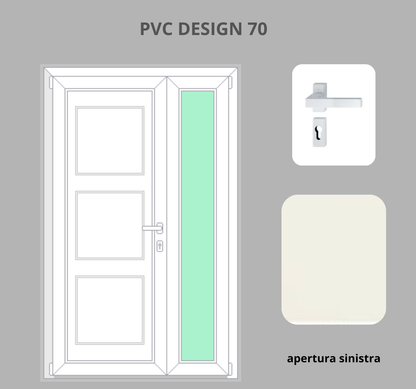 Portoncino PVC 2 ante