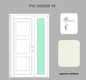 Portoncino PVC 2 ante