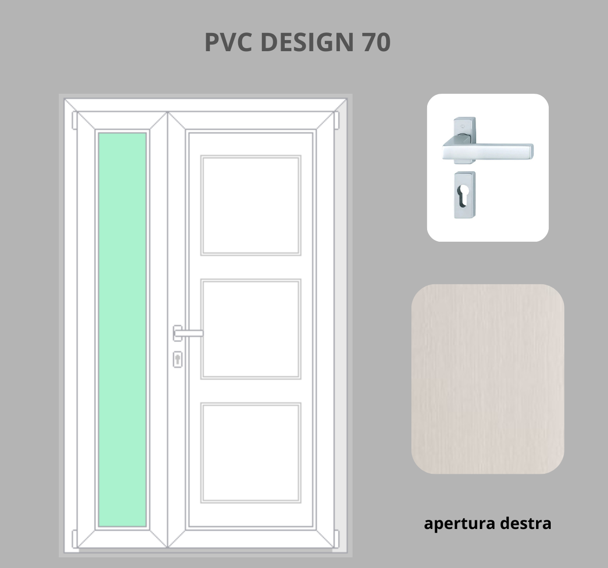 Portoncino PVC 2 ante