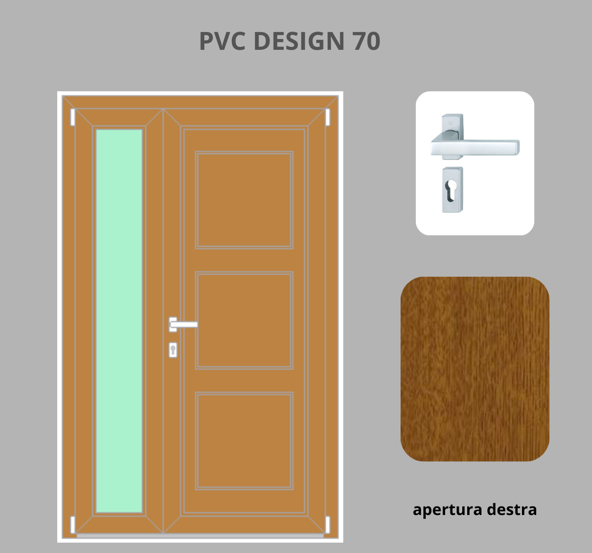 Portoncino PVC 2 ante