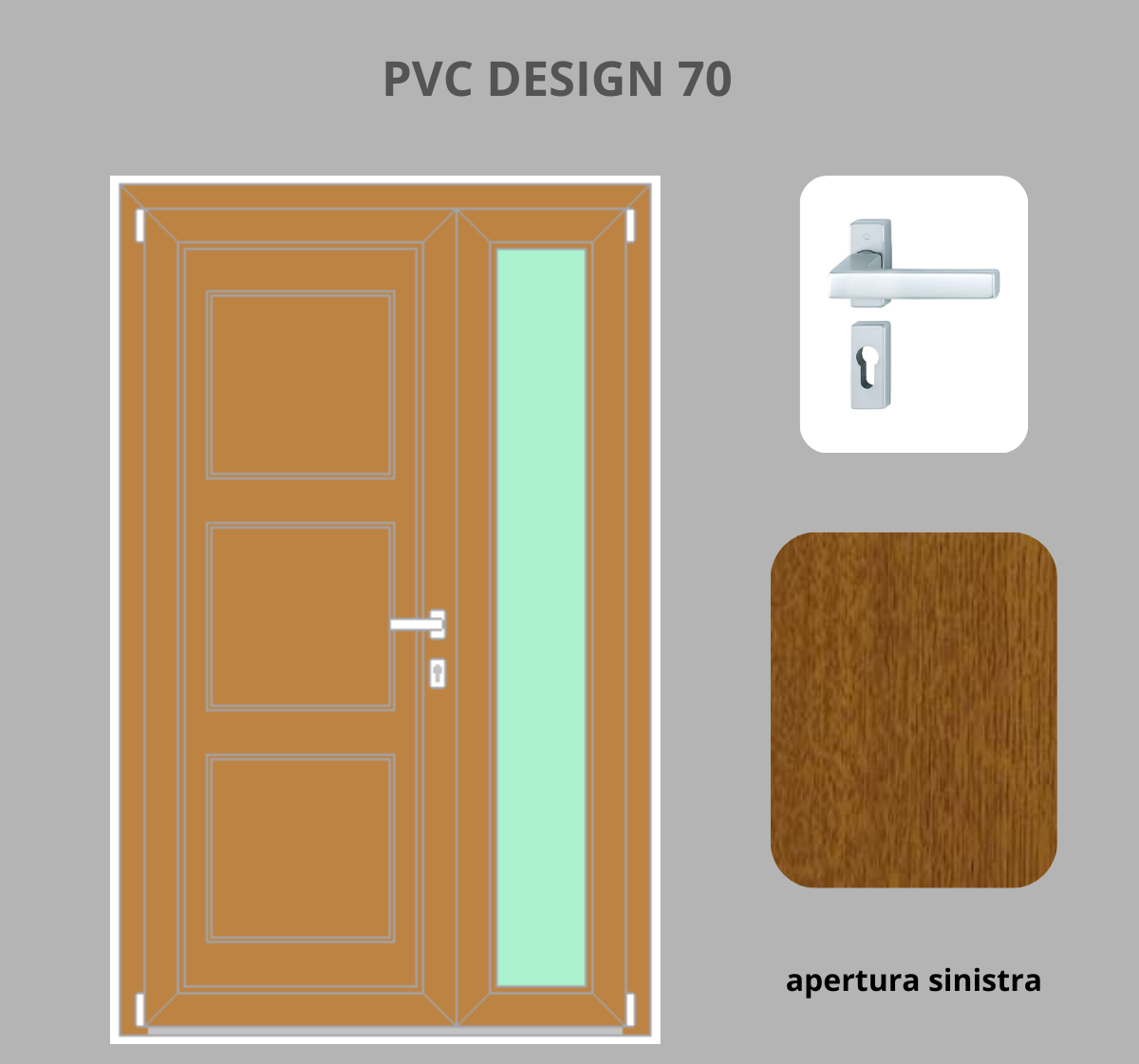 Portoncino PVC 2 ante