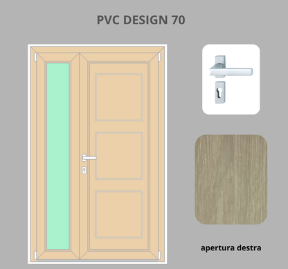 Portoncino PVC 2 ante